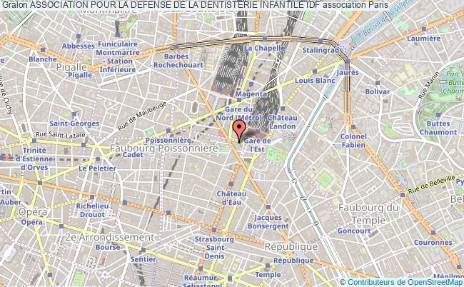 plan association Association Pour La Defense De La Dentisterie Infantile Idf Paris