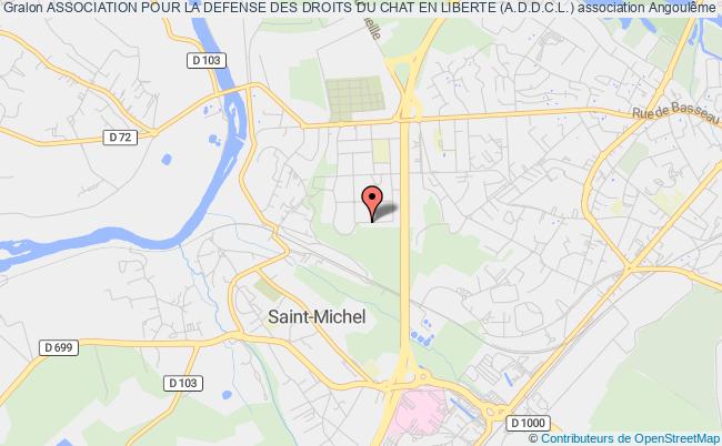 plan association Association Pour La Defense Des Droits Du Chat En Liberte (a.d.d.c.l.) Angoulême