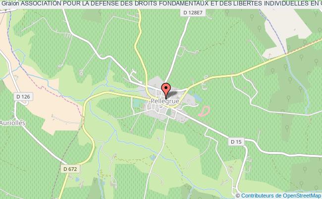 plan association Association Pour La Defense Des Droits Fondamentaux Et Des Libertes Individuelles En Gironde (a2df) Pellegrue