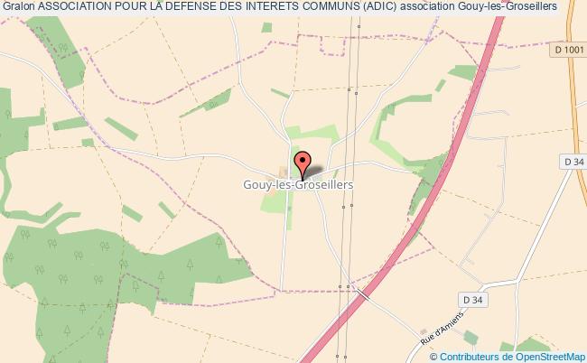 plan association Association Pour La Defense Des Interets Communs (adic) Gouy-les-Groseillers