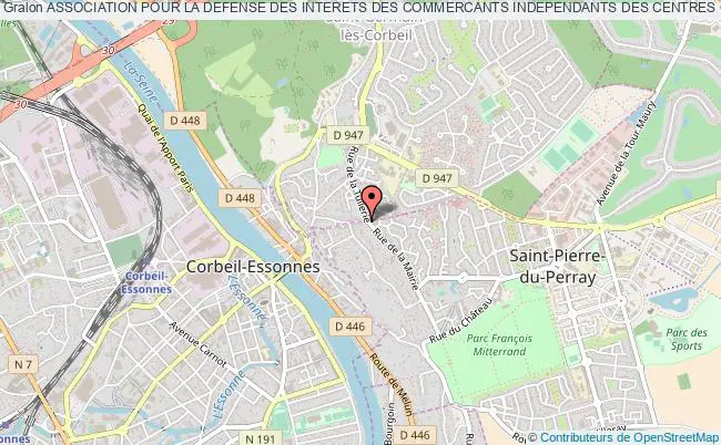 plan association Association Pour La Defense Des Interets Des Commercants Independants Des Centres Commerciaux Saint-Pierre-du-Perray