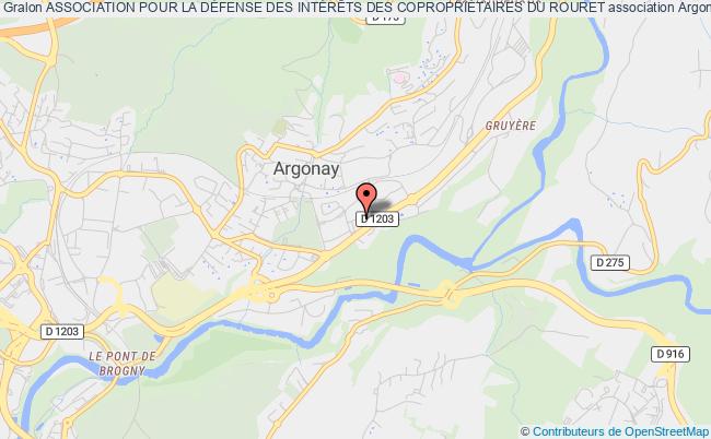 plan association Association Pour La DÉfense Des IntÉrÊts Des CopropriÉtaires Du Rouret Argonay