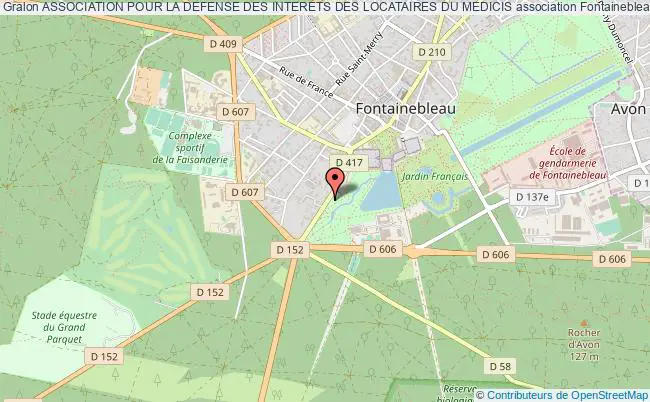 plan association Association Pour La Defense Des Interets Des Locataires Du Medicis Fontainebleau