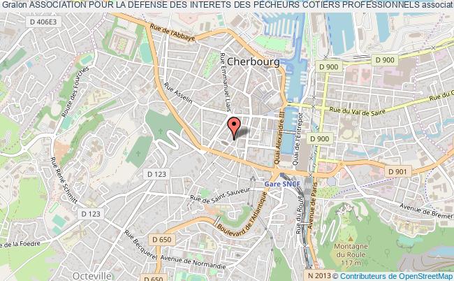 plan association Association Pour La Defense Des Interets Des Pecheurs Cotiers Professionnels Cherbourg-Octeville