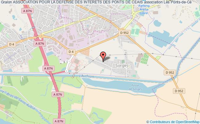 plan association Association Pour La Defense Des Interets Des Ponts De Ceais Les   Ponts-de-Cé