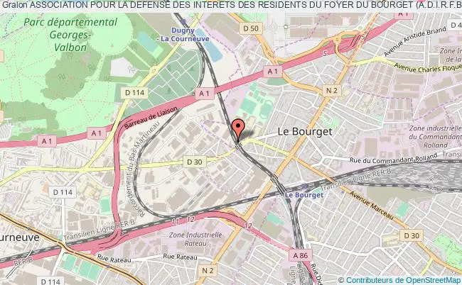 plan association Association Pour La Defense Des Interets Des Residents Du Foyer Du Bourget (a.d.i.r.f.b.) Le    Bourget