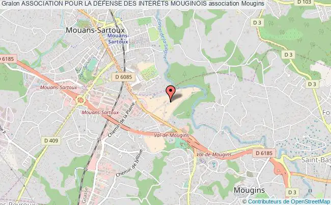 plan association Association Pour La DÉfense Des IntÉrÊts Mouginois Mougins