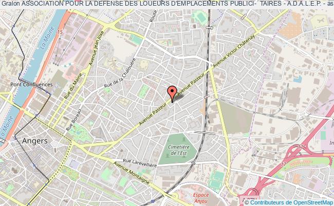plan association Association Pour La Defense Des Loueurs D'emplacements Publici-  Taires - A.d.a.l.e.p. - Angers