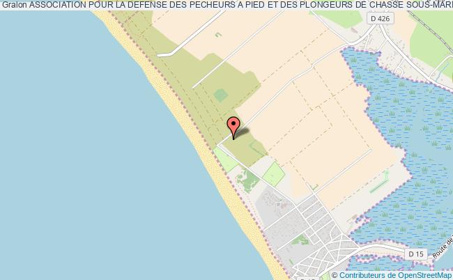 plan association Association Pour La Defense Des Pecheurs A Pied Et Des Plongeurs De Chasse Sous-marine Portbail