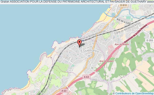 plan association Association Pour La Defense Du Patrimoine Architectural Et Paysager De Guethary Guéthary