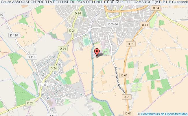 plan association Association Pour La Defense Du Pays De Lunel Et De La Petite Camargue (a D P L P C) Lunel