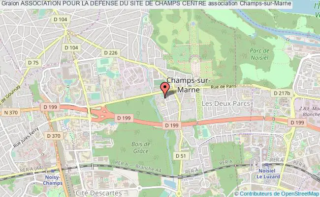 plan association Association Pour La Defense Du Site De Champs Centre Champs-sur-Marne