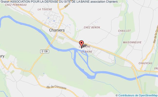 plan association Association Pour La Defense Du Site De La Baine Chaniers