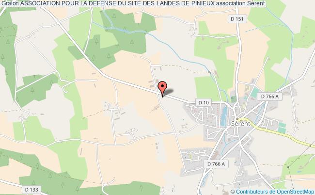 plan association Association Pour La Defense Du Site Des Landes De Pinieux Sérent