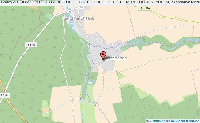 plan association Association Pour La Defense Du Site Et De L'eglise De Montlognon (adsem) Montlognon