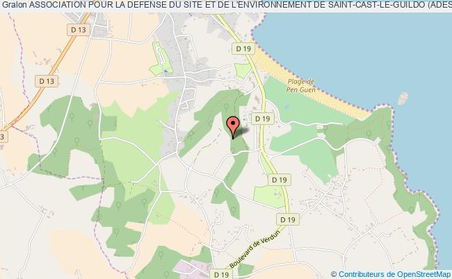 plan association Association Pour La Defense Du Site Et De L'environnement De Saint-cast-le-guildo (adessca) Saint-Cast-le-Guildo