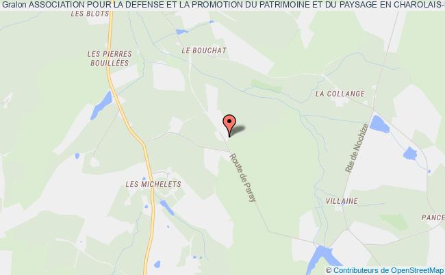 plan association Association Pour La Defense Et La Promotion Du Patrimoine Et Du Paysage En Charolais-brionnais (ad3p) Nochize