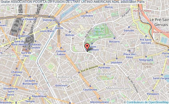 plan association Association Pour La Diffusion De L?art Latino-americain Adal Paris