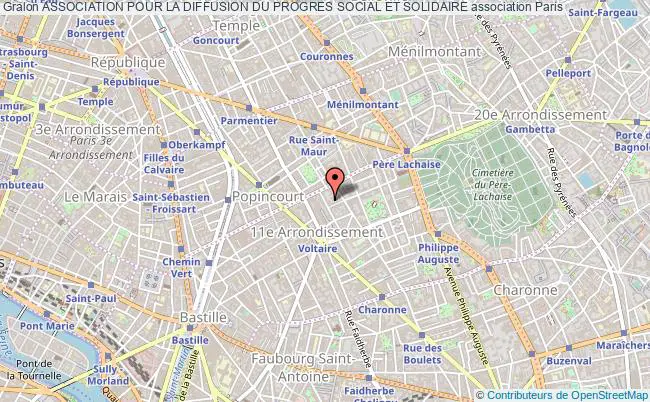 plan association Association Pour La Diffusion Du Progres Social Et Solidaire Paris 11e