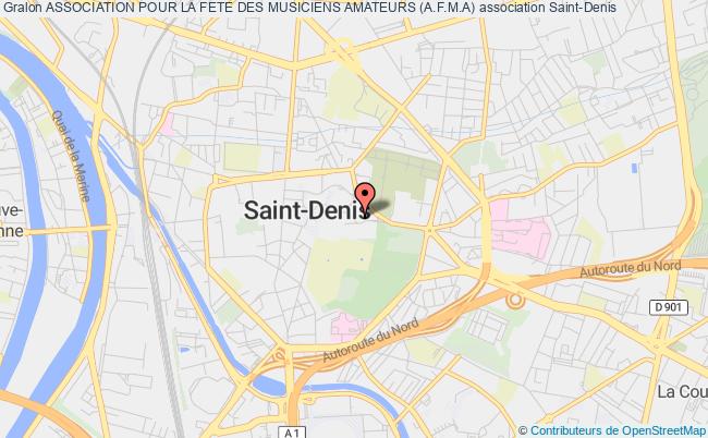 plan association Association Pour La Fete Des Musiciens Amateurs (a.f.m.a) Saint-Denis