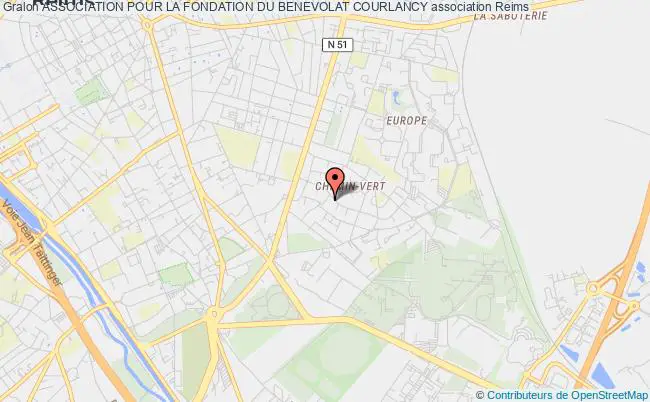 plan association Association Pour La Fondation Du Benevolat Courlancy Reims