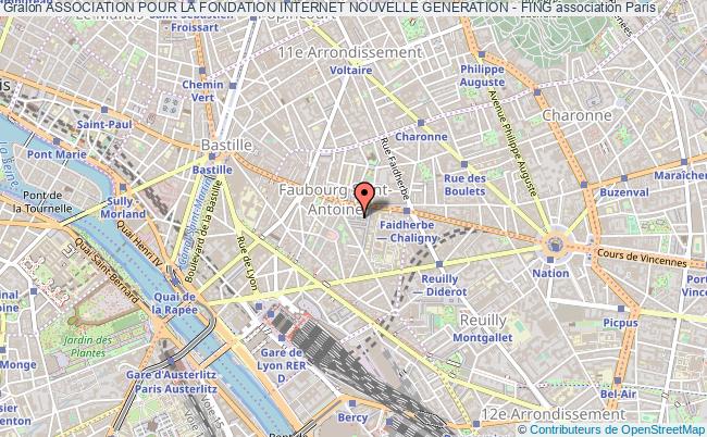 plan association Association Pour La Fondation Internet Nouvelle Generation - Fing Paris