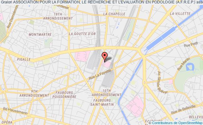plan association Association Pour La Formation, Le Recherche Et L'evaluation En Podologie (a.f.r.e.p.) Paris