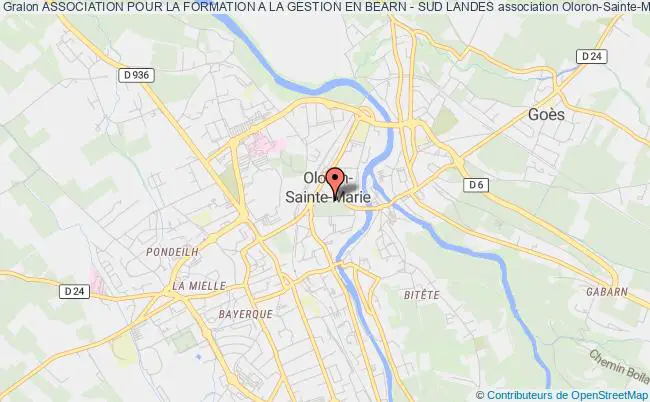 plan association Association Pour La Formation A La Gestion En Bearn - Sud Landes Oloron-Sainte-Marie