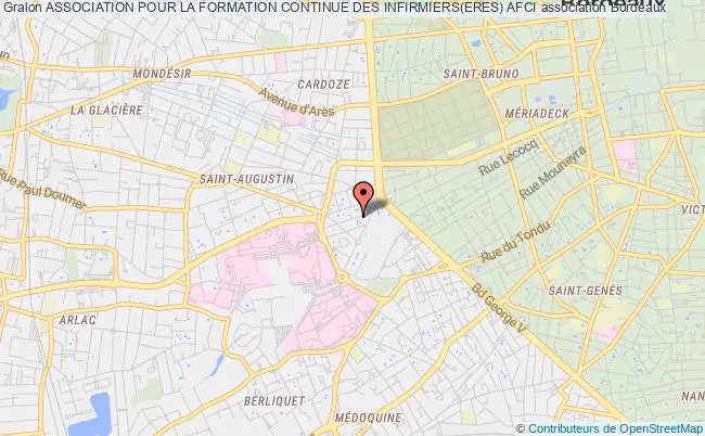 plan association Association Pour La Formation Continue Des Infirmiers(eres) Afci Bordeaux
