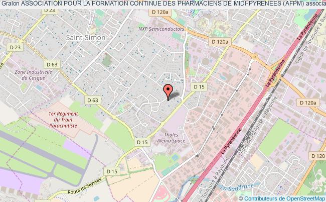 plan association Association Pour La Formation Continue Des Pharmaciens De Midi-pyrenees (afpm) Toulouse
