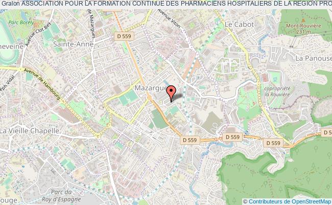 plan association Association Pour La Formation Continue Des Pharmaciens Hospitaliers De La Region Provence- Alpes-cote D'azur Corse (pharmhopac) Marseille