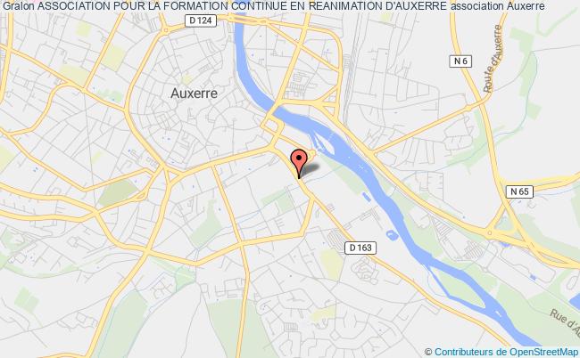 plan association Association Pour La Formation Continue En Reanimation D'auxerre Auxerre