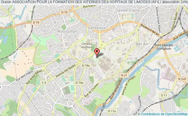 plan association Association Pour La Formation Des Internes Des Hopitaux De Limoges (afil) Limoges
