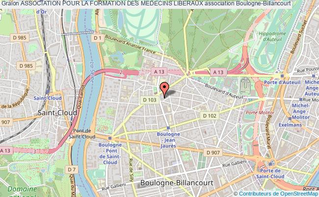 plan association Association Pour La Formation Des Medecins Liberaux Boulogne-Billancourt