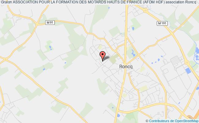 plan association Association Pour La Formation Des Motards Hauts De France (afdm Hdf) Roncq
