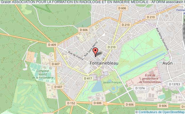 plan association Association Pour La Formation En Radiologie Et En Imagerie Medicale - Aforim Fontainebleau