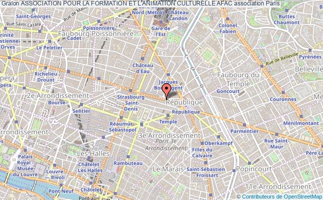 plan association Association Pour La Formation Et L'animation Culturelle Afac Paris