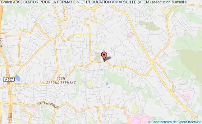plan association Association Pour La Formation Et L'Éducation À Marseille (afem) Marseille 12
