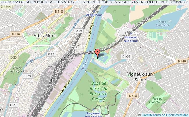 plan association Association Pour La Formation Et La Prevention Des Accidents En Collectivite Vigneux-sur-Seine