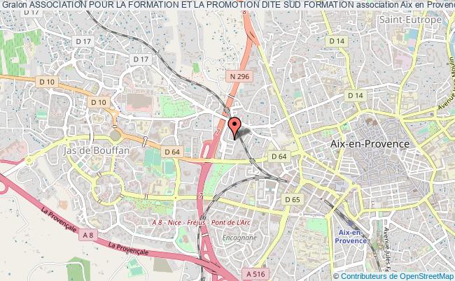 plan association Association Pour La Formation Et La Promotion Dite Sud Formation Aix-en-Provence