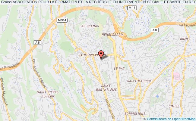 plan association Association Pour La Formation Et La Recherche En Intervention Sociale Et Sante En Region Provence-alpes-cote D'azur (aforis-paca) Nice