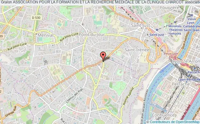 plan association Association Pour La Formation Et La Recherche Medicale De La Clinique Charcot Sainte-Foy-lès-Lyon