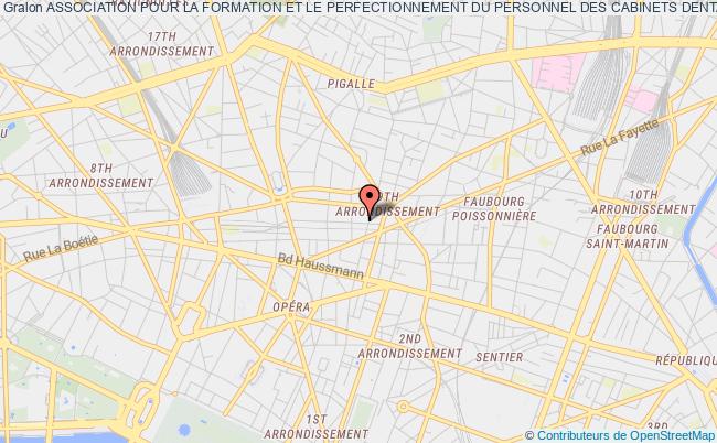 plan association Association Pour La Formation Et Le Perfectionnement Du Personnel Des Cabinets Dentaires Afppcd Paris