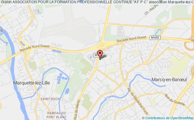 plan association Association Pour La Formation Professionnelle Continue 'a F P C ' Marquette-lez-Lille