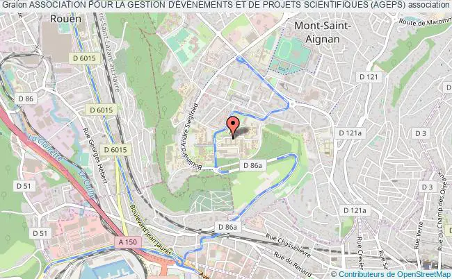 plan association Association Pour La Gestion D'ÉvÈnements Et De Projets Scientifiques (ageps) Mont-Saint-Aignan