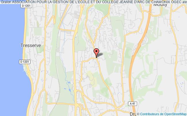plan association Association Pour La Gestion De L'ecole Et Du College Jeanne D'arc De Chamonix Ogec Aix-les-Bains