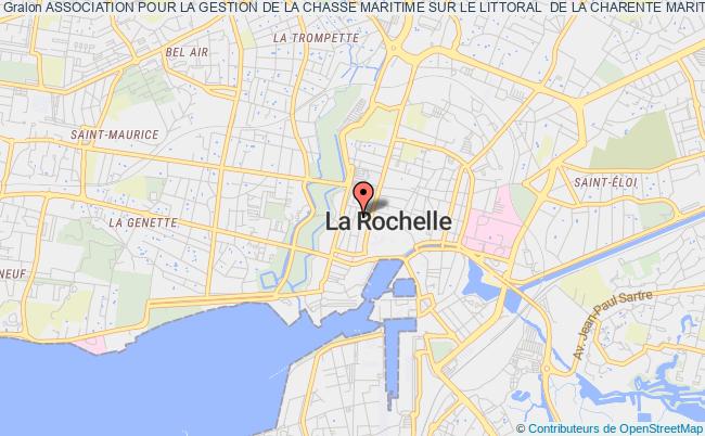 plan association Association Pour La Gestion De La Chasse Maritime Sur Le Littoral  De La Charente Maritime La Rochelle