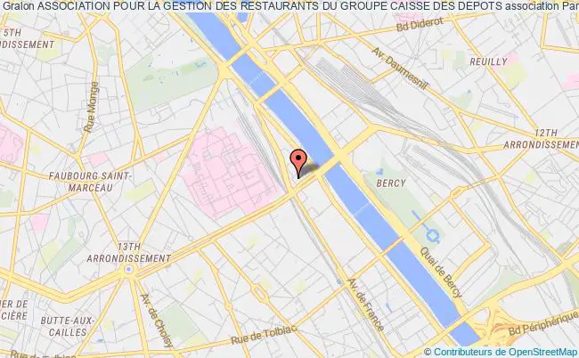 plan association Association Pour La Gestion Des Restaurants Du Groupe Caisse Des Depots Paris