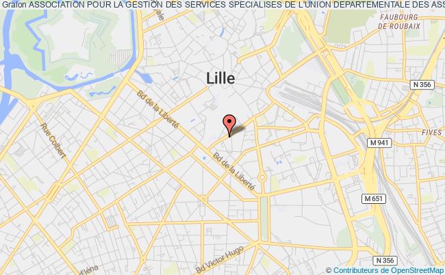 plan association Association Pour La Gestion Des Services Specialises De L'union Departementale Des Associations Familiales Du Nord Lille