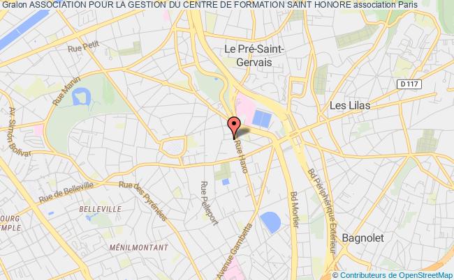 plan association Association Pour La Gestion Du Centre De Formation Saint Honore Paris